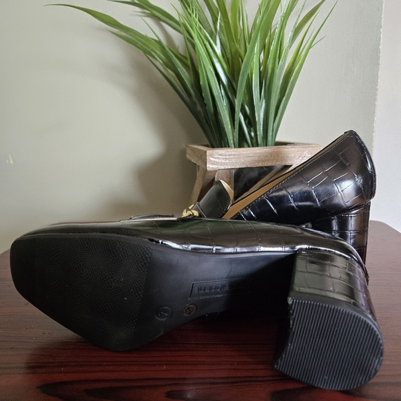 Liz Claiborne heels sz 7M Black - Picture 5 of 5